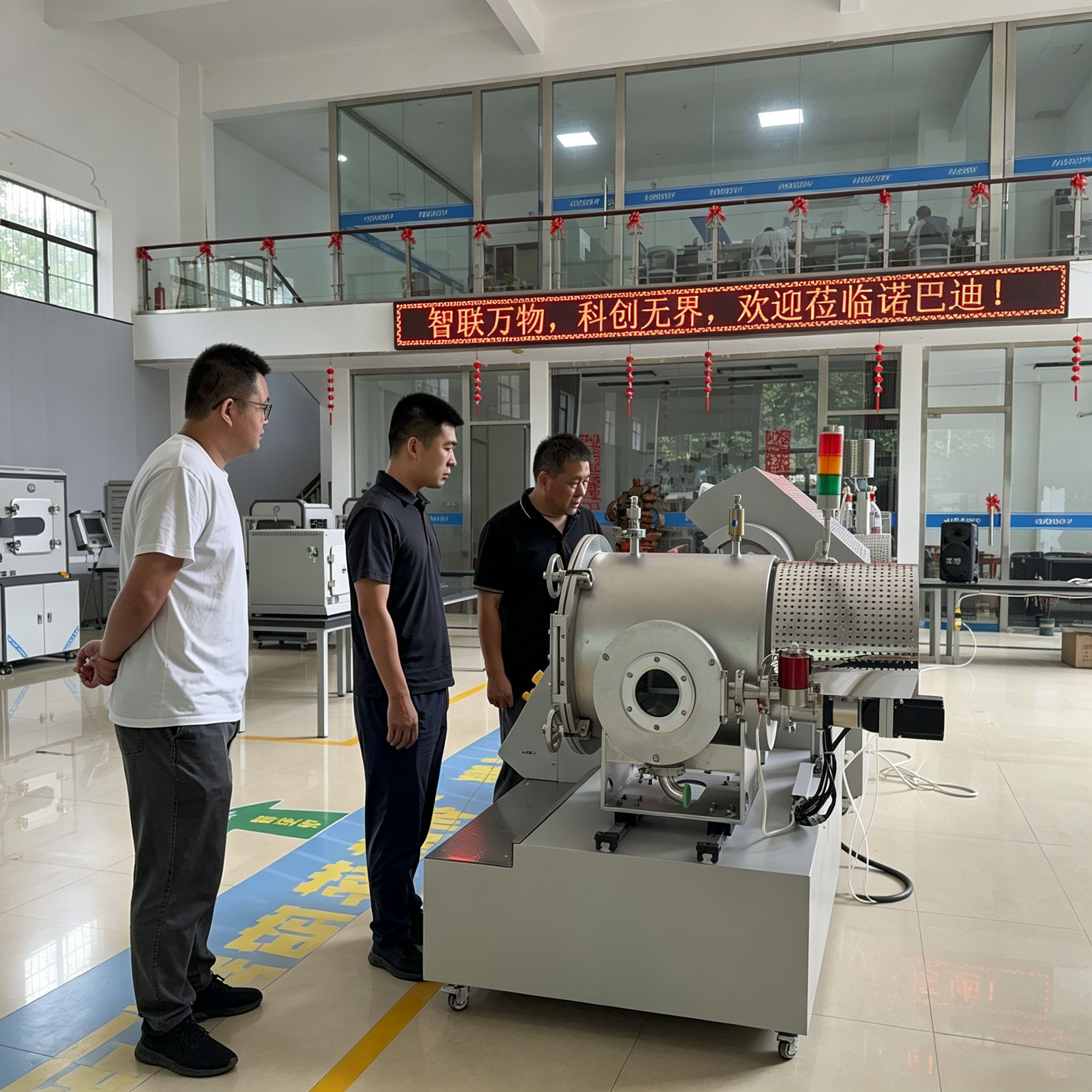 校企深耕合作，共研科研新途｜西安建筑科技大学姚老师莅临诺巴迪考察高温加热炉设备